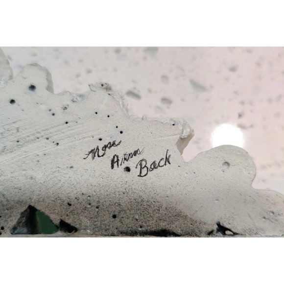 Handmade Shells & Sea Glass Framed Art Decor & Drawing Beach Dating Theme Signed - Picture 9 of 15